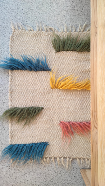White Gulki kids rug in a nursery room