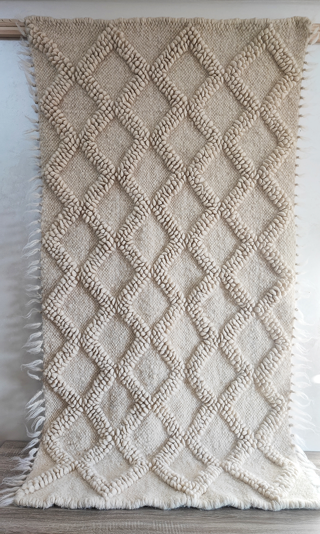 Ternyk ivory white rug