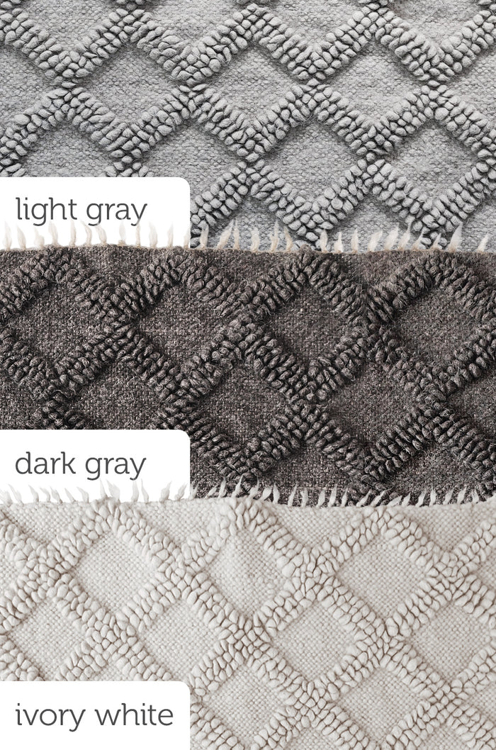 Ternyk ivory white rug