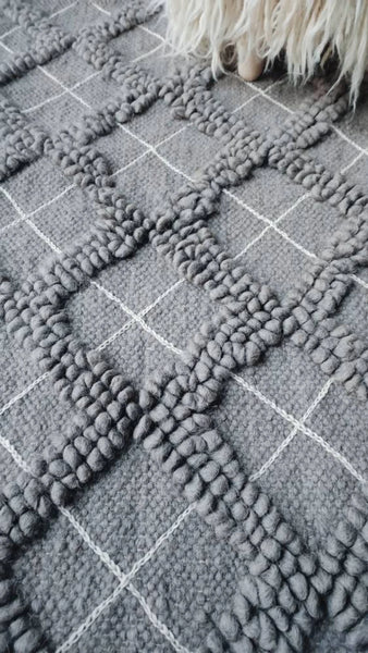 Sula dark gray rug