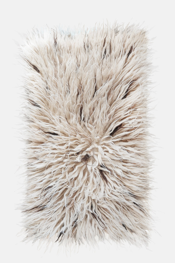 Vovnya rug (ivory, beige, brown piles)
