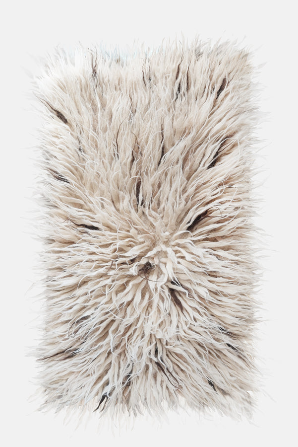 Vovnya rug (ivory, beige, brown piles)